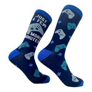 Men's Just A Few More Minutes Socks Funny Video Games Addict Footwear